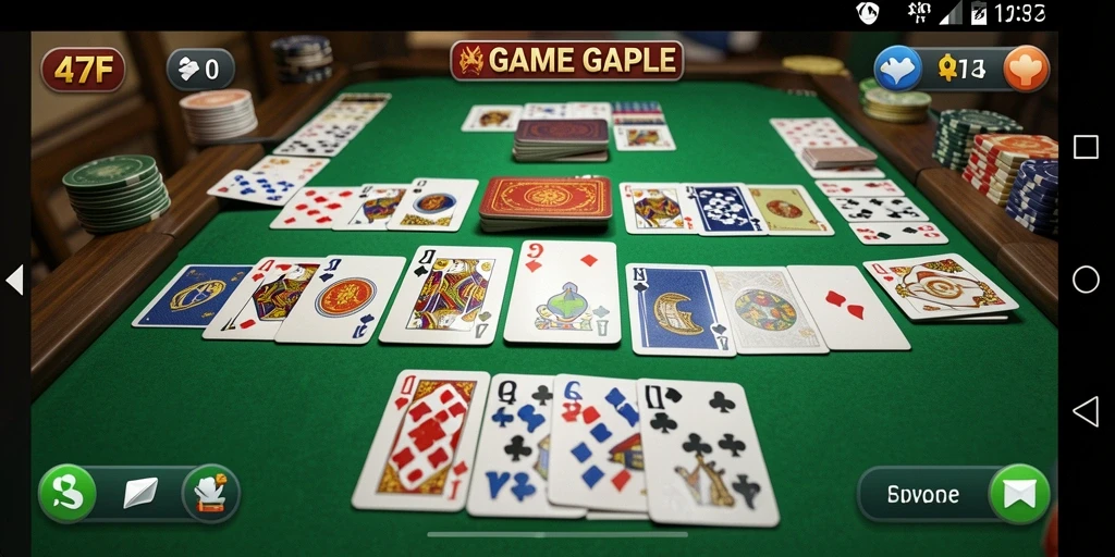 Tampilan menarik dari gameplay Gaple di 47F.
