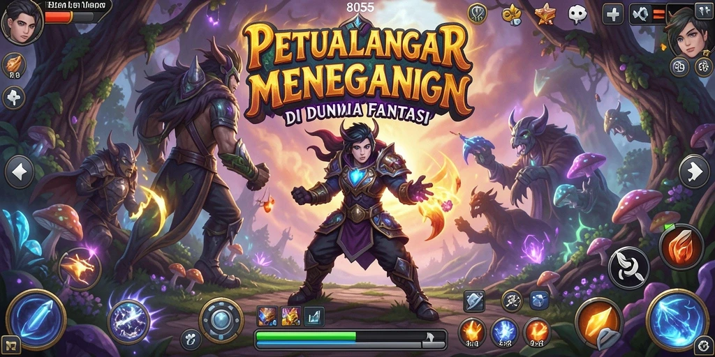 Gameplay memukau di dunia petualangan 8055 yang menantang.