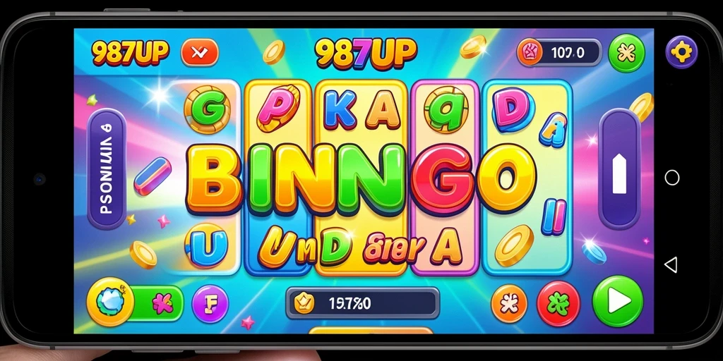 Tampilan gameplay seru dalam aplikasi 987UP Bingo.