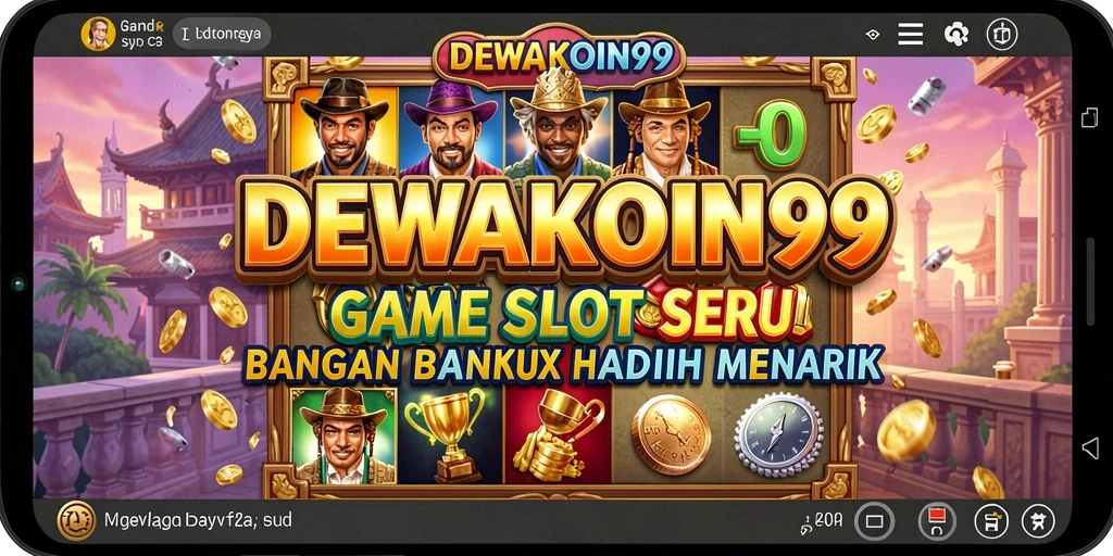 Tampilan gameplay Slot DEWAKOIN99 yang menarik dan penuh warna.