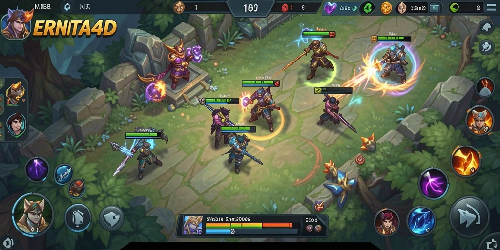 Tampilan gameplay menarik dengan karakter-karakter unik di ERNITA4D.