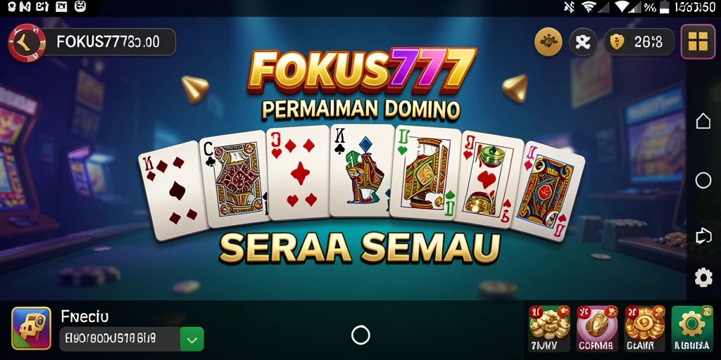 Tampilan menarik dari permainan Domino FOKUS777 yang mengasyikkan.