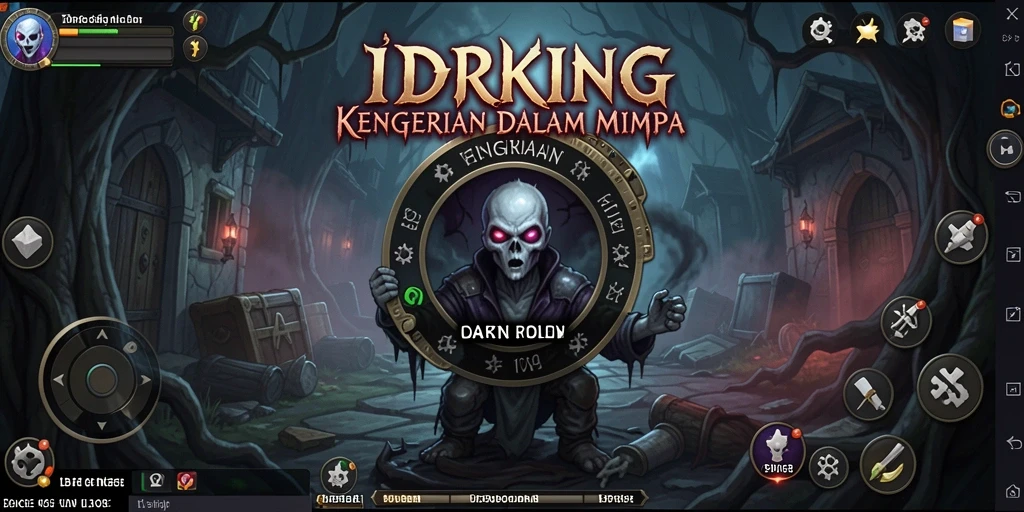 Tampilan gameplay menegangkan IDRKING yang penuh dengan misteri dan kengerian.