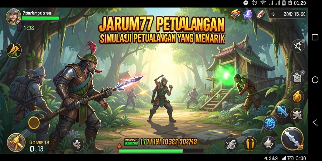 Screenshot gameplay JARUM77 menunjukkan aksi seru dalam simulasi.