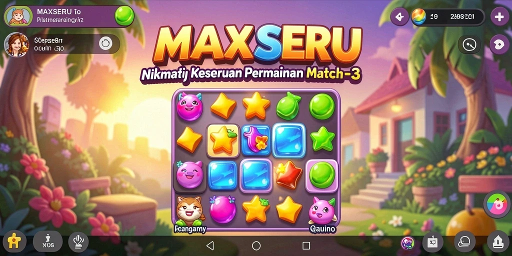 Tampilan menawan gameplay MAXSERU yang seru.
