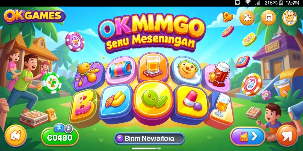 Tampilan gameplay Bingo seru dari OKGAMES dengan interaksi pemain.