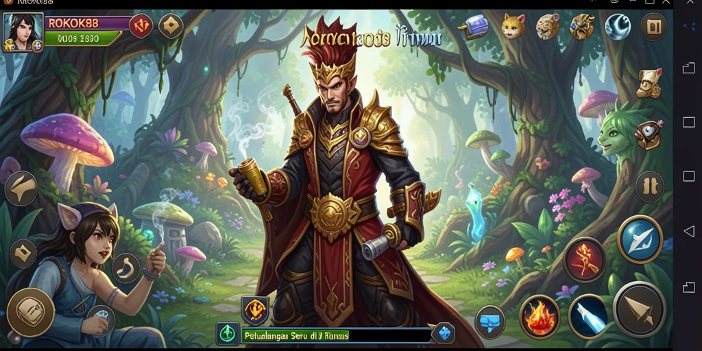 Tangkapan layar utama ROKOK88 menunjukkan gameplay yang mendebarkan dan lingkungan yang menakjubkan.