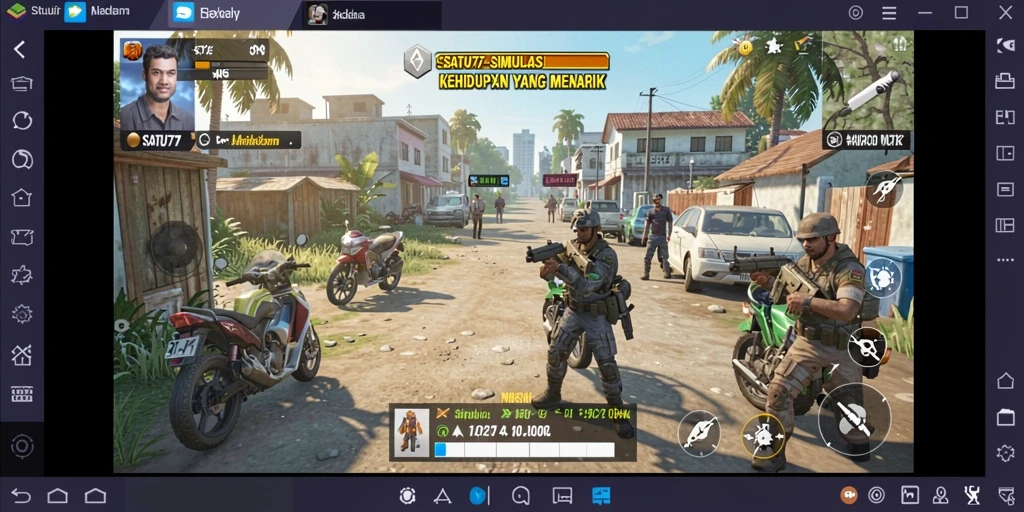 Tampilan gameplay dari SATU77 yang menarik dan interaktif.
