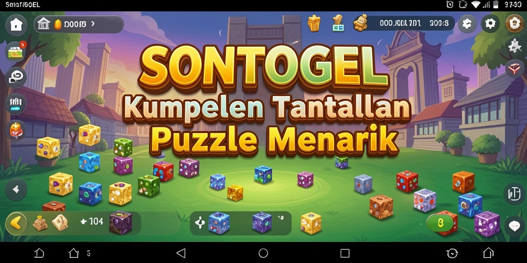 Screenshot gameplay <strong>SONTOGEL</strong> menampilkan tantangan puzzle yang menawan.