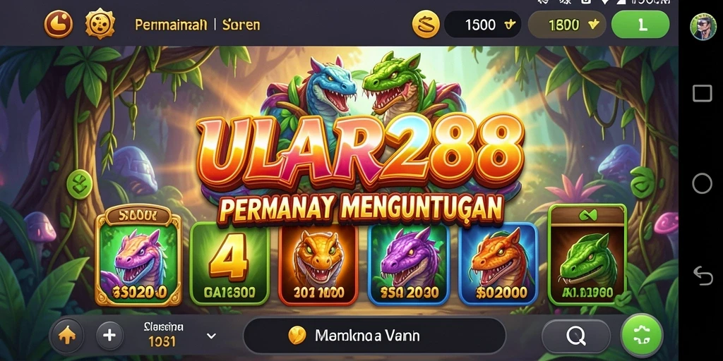 Tampilan menarik gameplay ULAR288 yang penuh warna.
