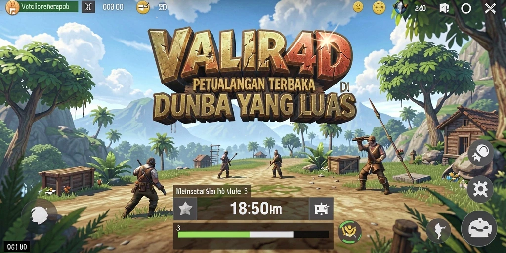 Gameplay VALIR4D yang menampilkan dunia Open World yang luas dan dinamis.
