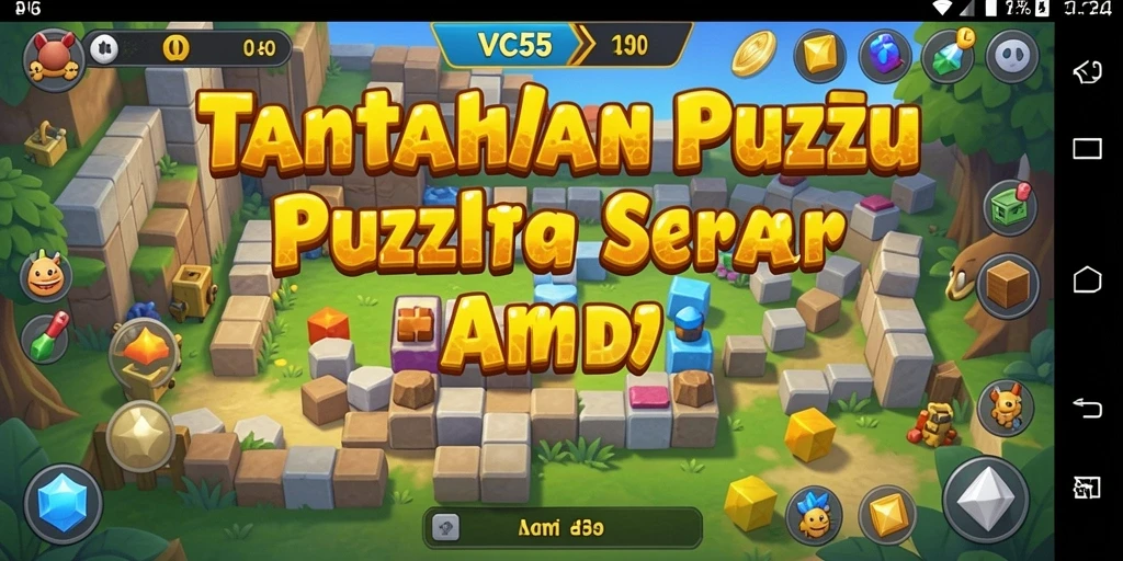Screenshot VC55 menunjukkan tantangan Puzzle yang menarik dan menegangkan.